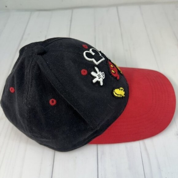 Walt Disney World Black Red Baseball Trucker Hat Mickey Mouse Child Adjustable - Picture 4 of 8